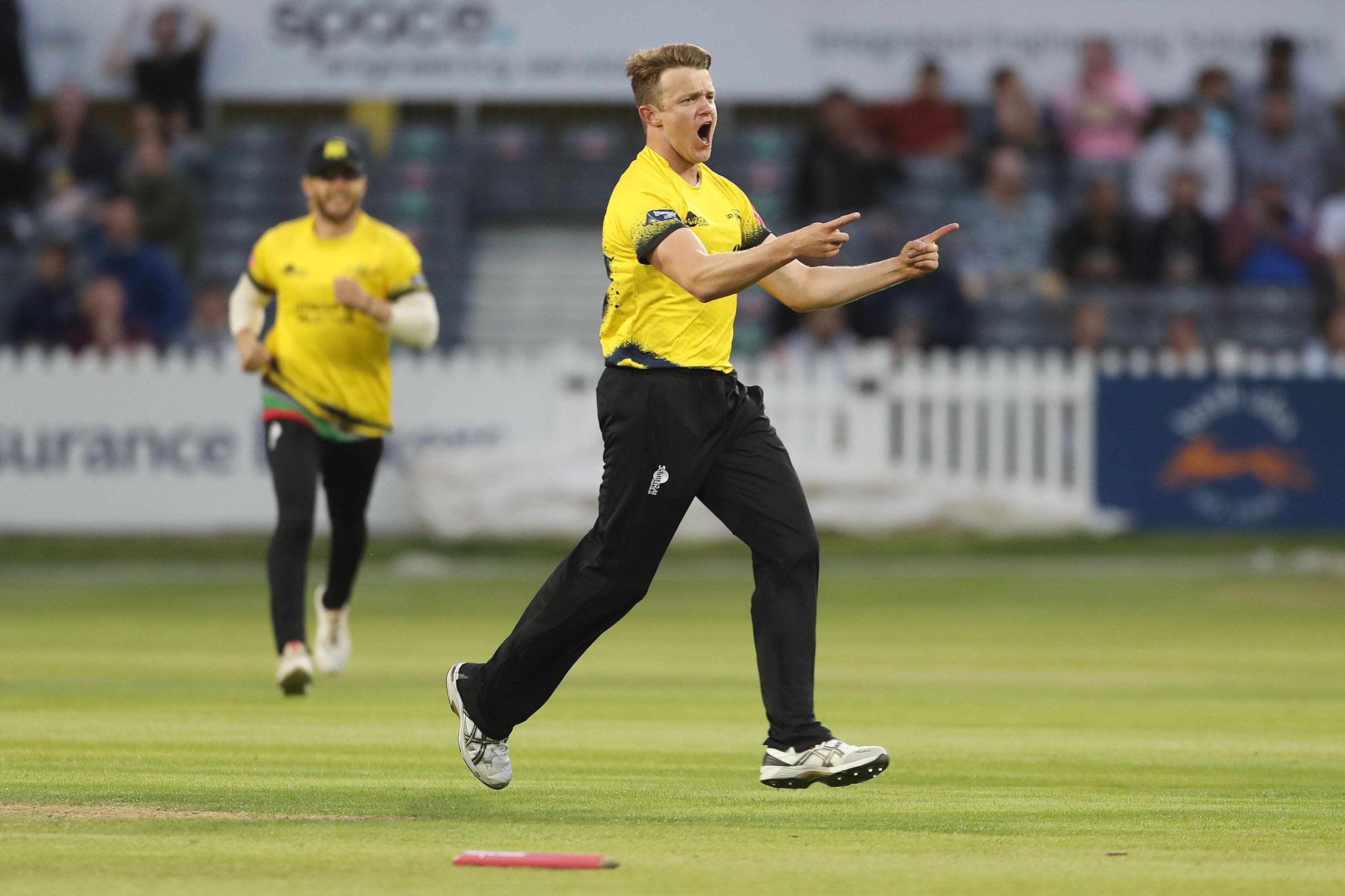 Josh Shaw was the unlikely hero for Gloucestershire with the bat against Glamorgan (David Davies/PA)