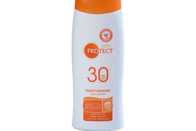 Asda Protect Moisturising Sun Lotion SPF 30 High, which failed the annual Which? sunscreen testing (Which?/PA)