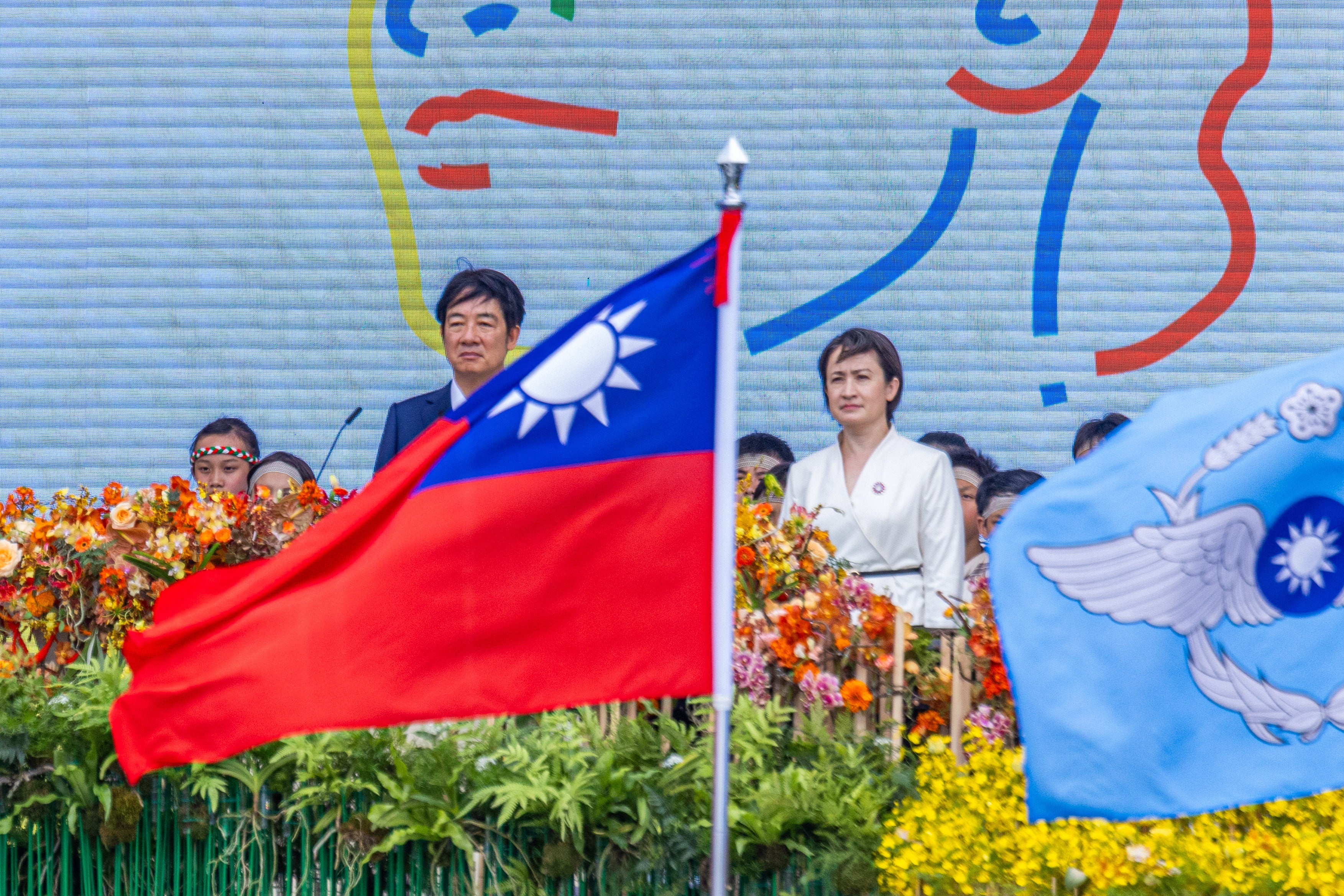 Taiwan's president Lai Ching-te and vice president Hsiao Bi-khim at their inauguration in Taipei on 20 May 2024