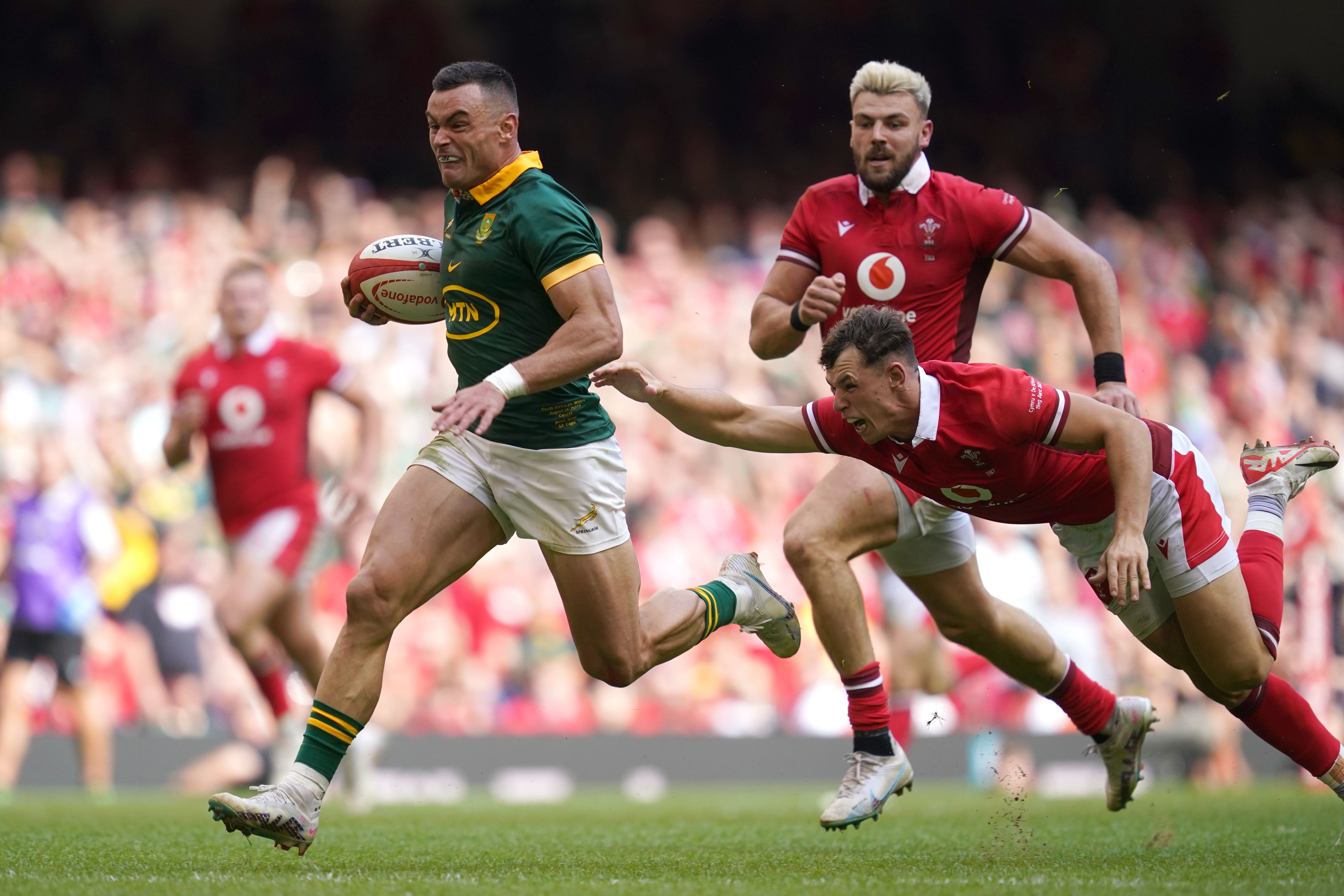 Wales face a testing encounter against South Africa at Twickenham (David Davies/PA)