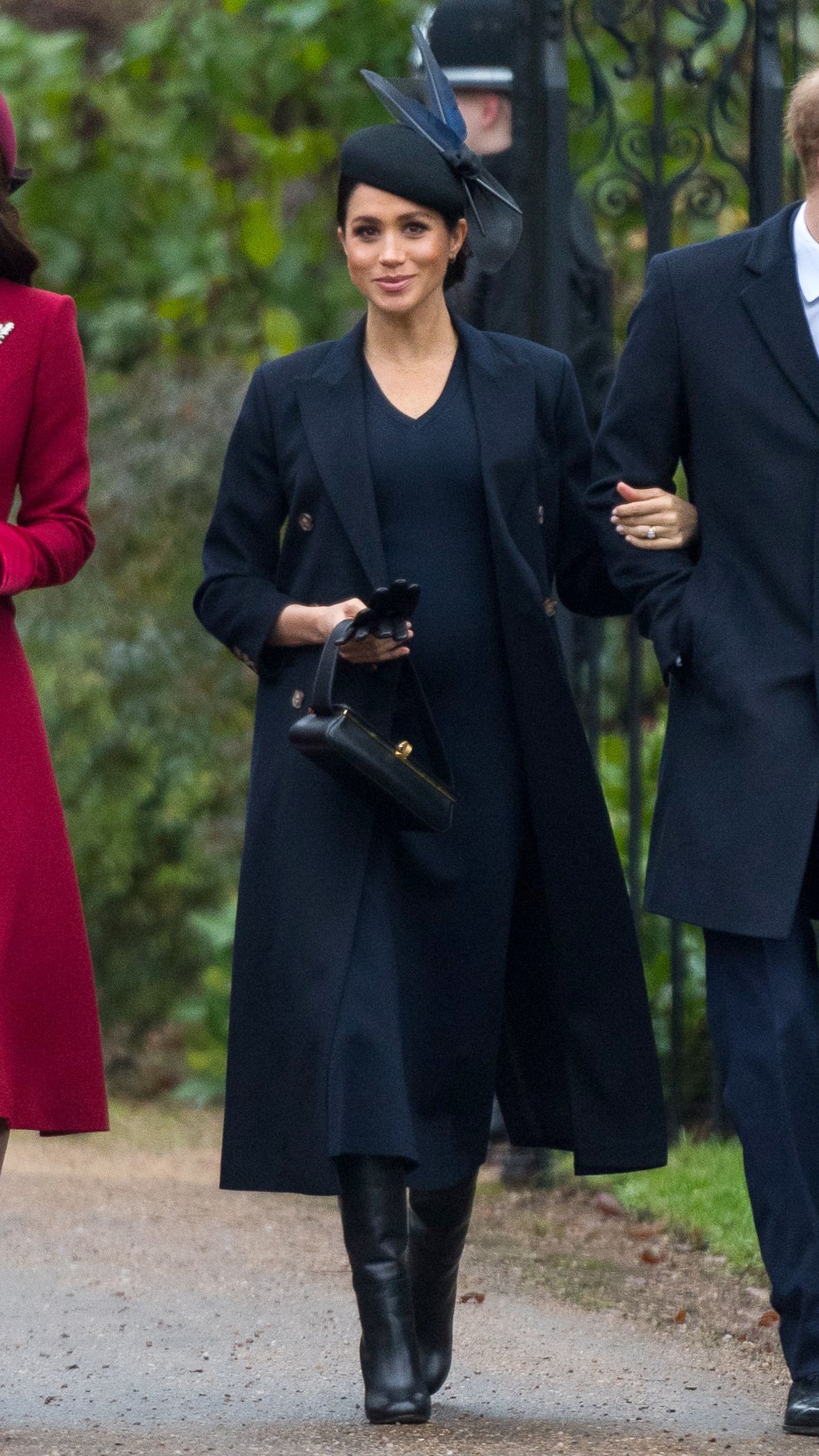 Meghan Markle pictured in Victoria Beckham’s clothes at Sandringham