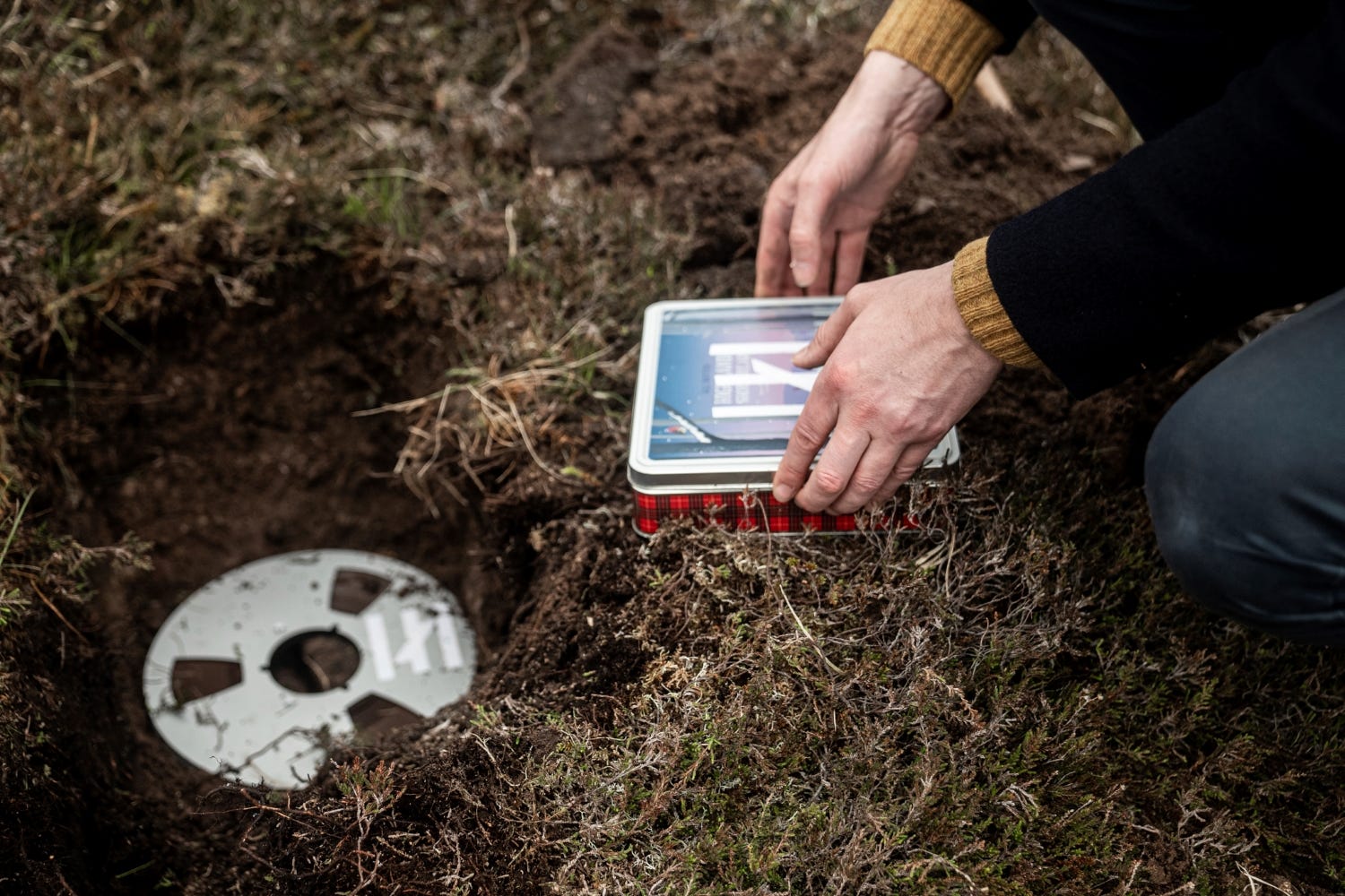 Erland Cooper buried the only audio recording of his work (Samuel Cooper/PA)