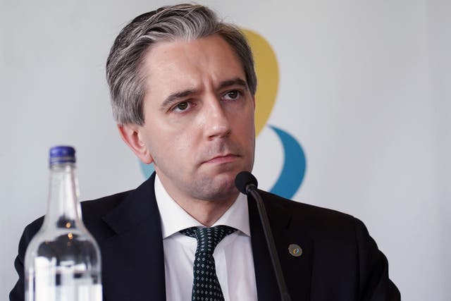 Taoiseach Simon Harris during the British-Irish Council summit at the Comis Hotel on the Isle of Man (Peter Byrne/PA)