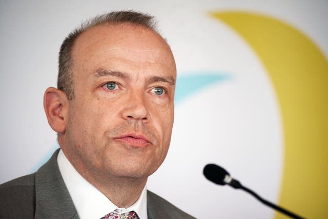 Northern Ireland Secretary Chris Heaton-Harris speaks during the British-Irish Council (BIC) summit at the Comis Hotel on the Isle of Man. Picture date: Friday June 21, 2024.