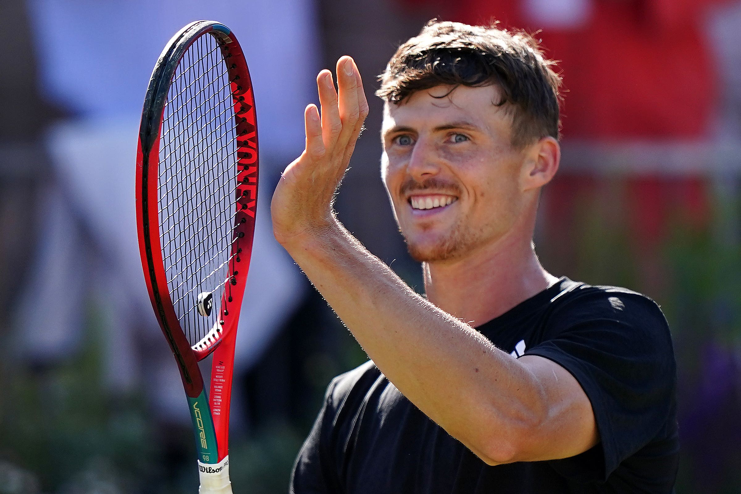 Billy Harris lost in the quarter-finals at Queen’s (Zac Goodwin/PA)