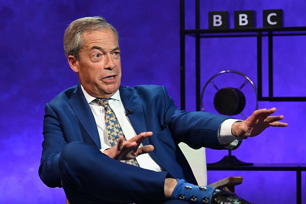 ‘If you put me in charge it’d be very, very different’ - Farage