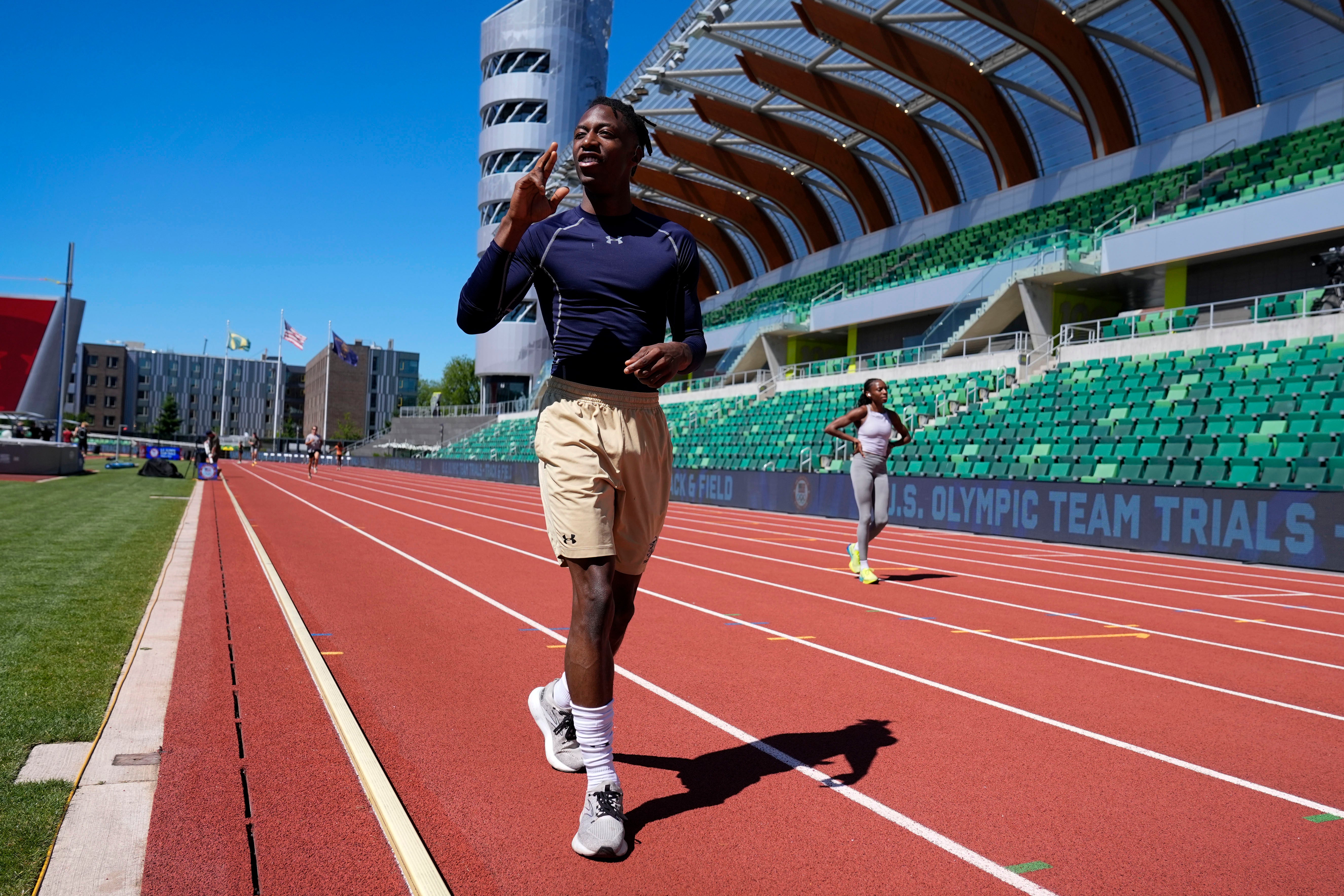 US Track Trials Athletics Deaf Sprinter
