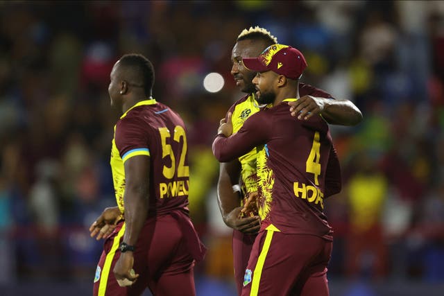 <p>The West Indies kept their hopes of making the semi-finals alive</p>