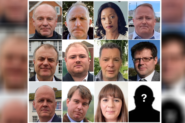 <p>Labour have called these Tory candidates ‘the dirty dozen’ </p>