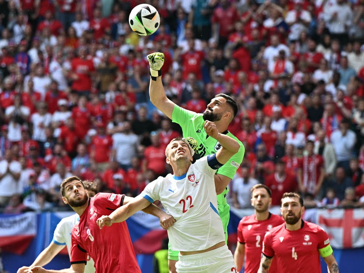 Georgia v Czech Republic LIVE: Heroic Mamardashvili shines in frantic Euro 2024 match