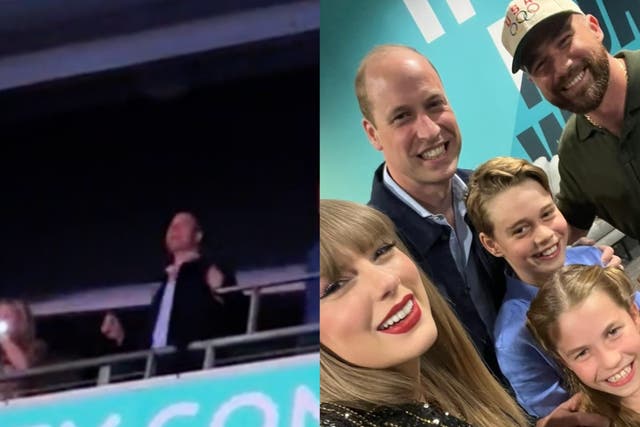 <p>Fans praise Prince William’s dancing during Taylor Swift’s London Eras tour</p>