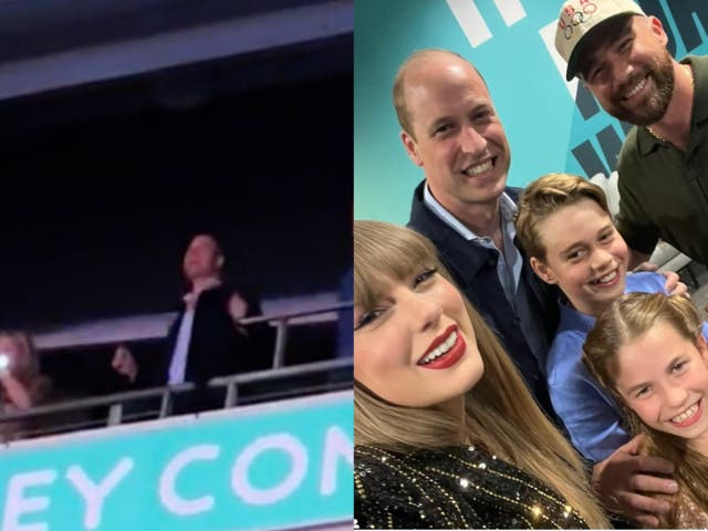 <p>Fans praise Prince William’s dancing during Taylor Swift’s London Eras tour</p>