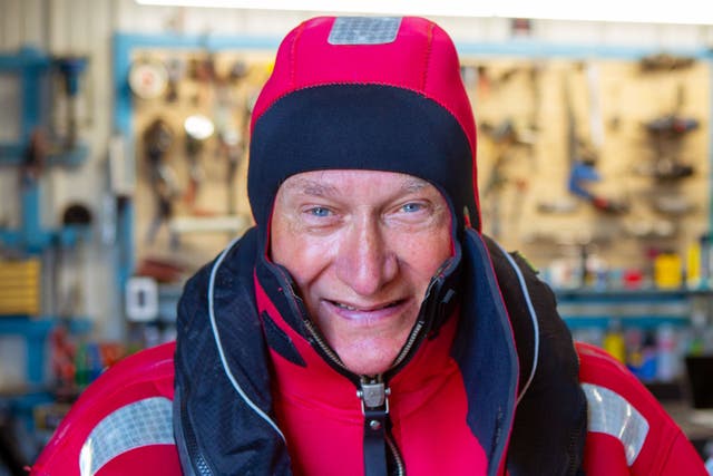 British explorer Sir David Hempleman-Adams working on preparations for the Torabhaig Atlantic Explorer (Johnny Green/PA)