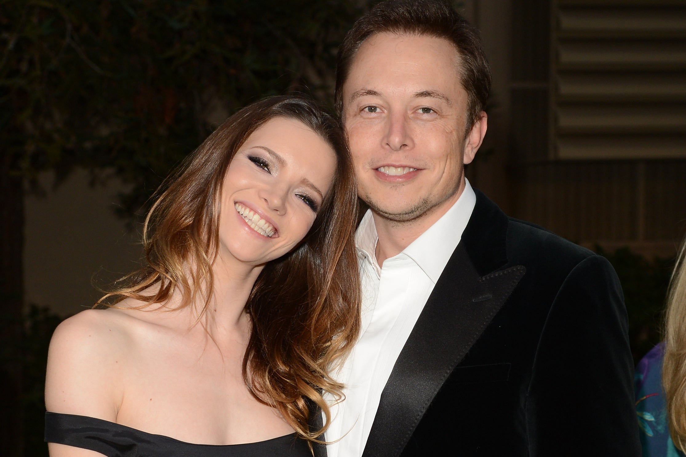 Riley and Musk photographed in 2012, the year of their first marriage.