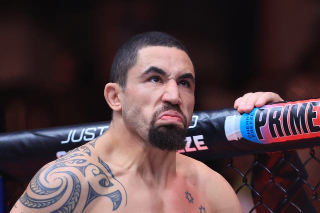 <p>Robert Whittaker stopped Ikram Aliskerov with an uppercut in round one</p>