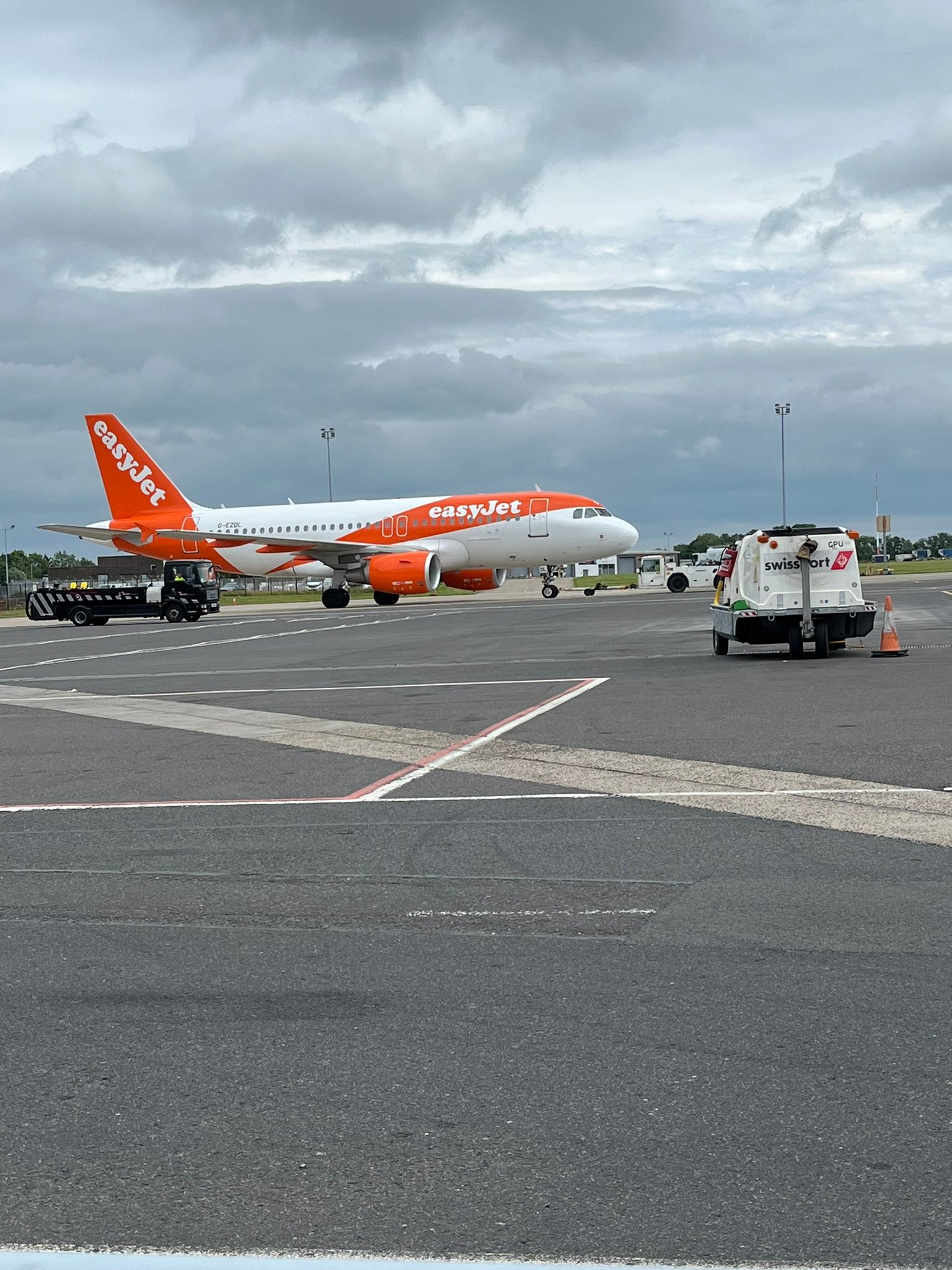 easyJet apologised for the incident and said it was investigating to find out what happened
