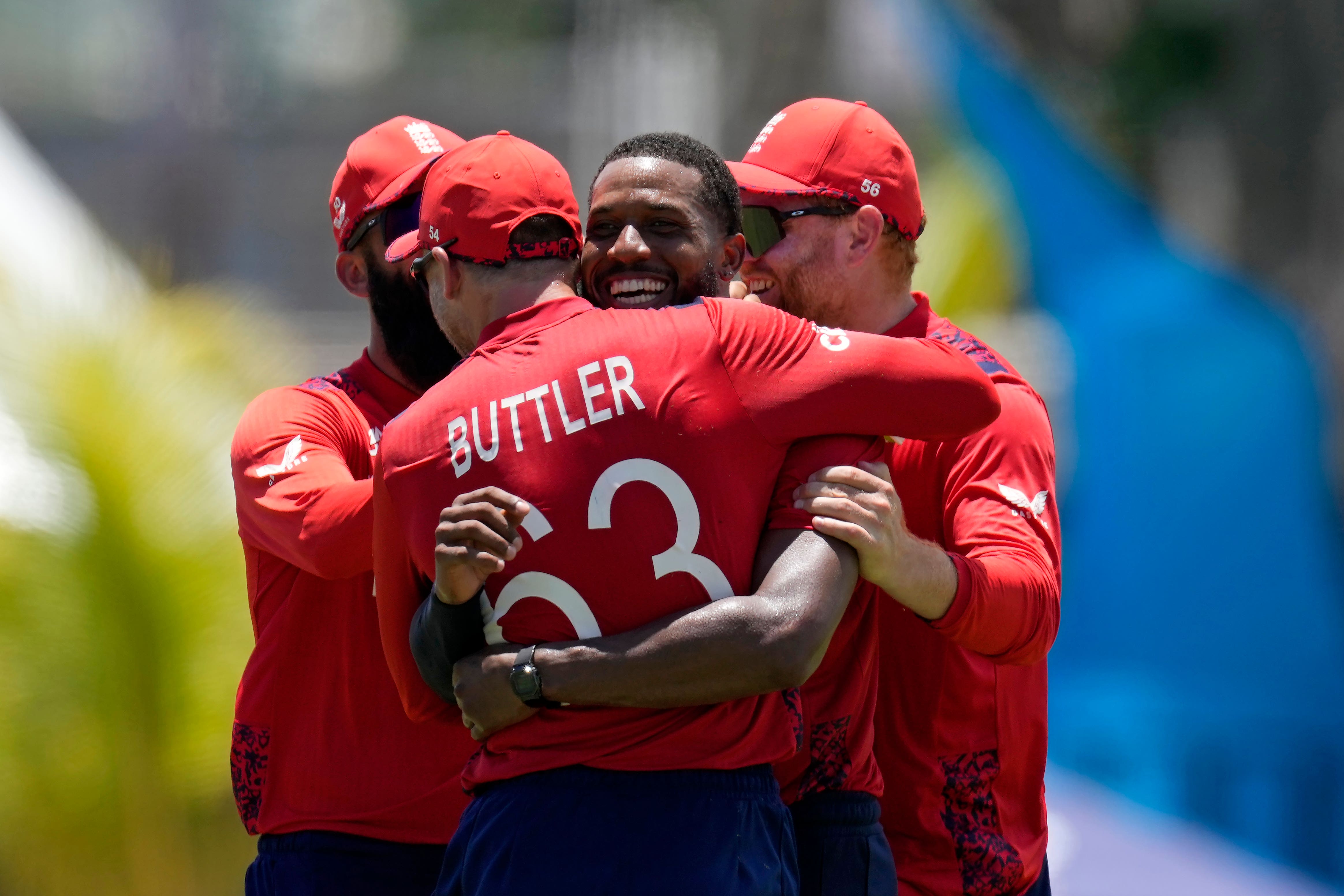 Chris Jordan was congratulated for a scintillating hat-trick
