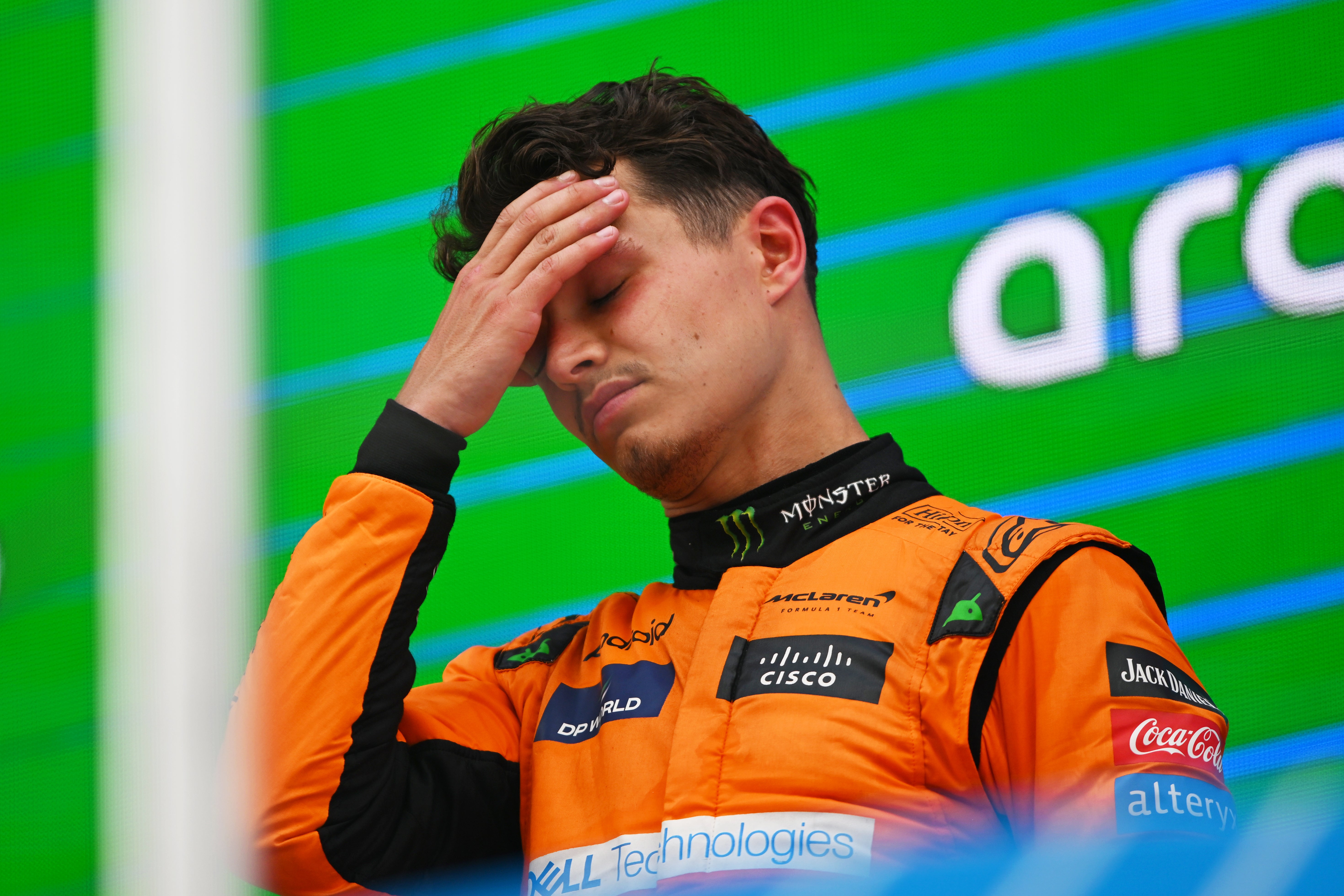 Lando Norris was visibly frustrated after the Spanish Grand Prix