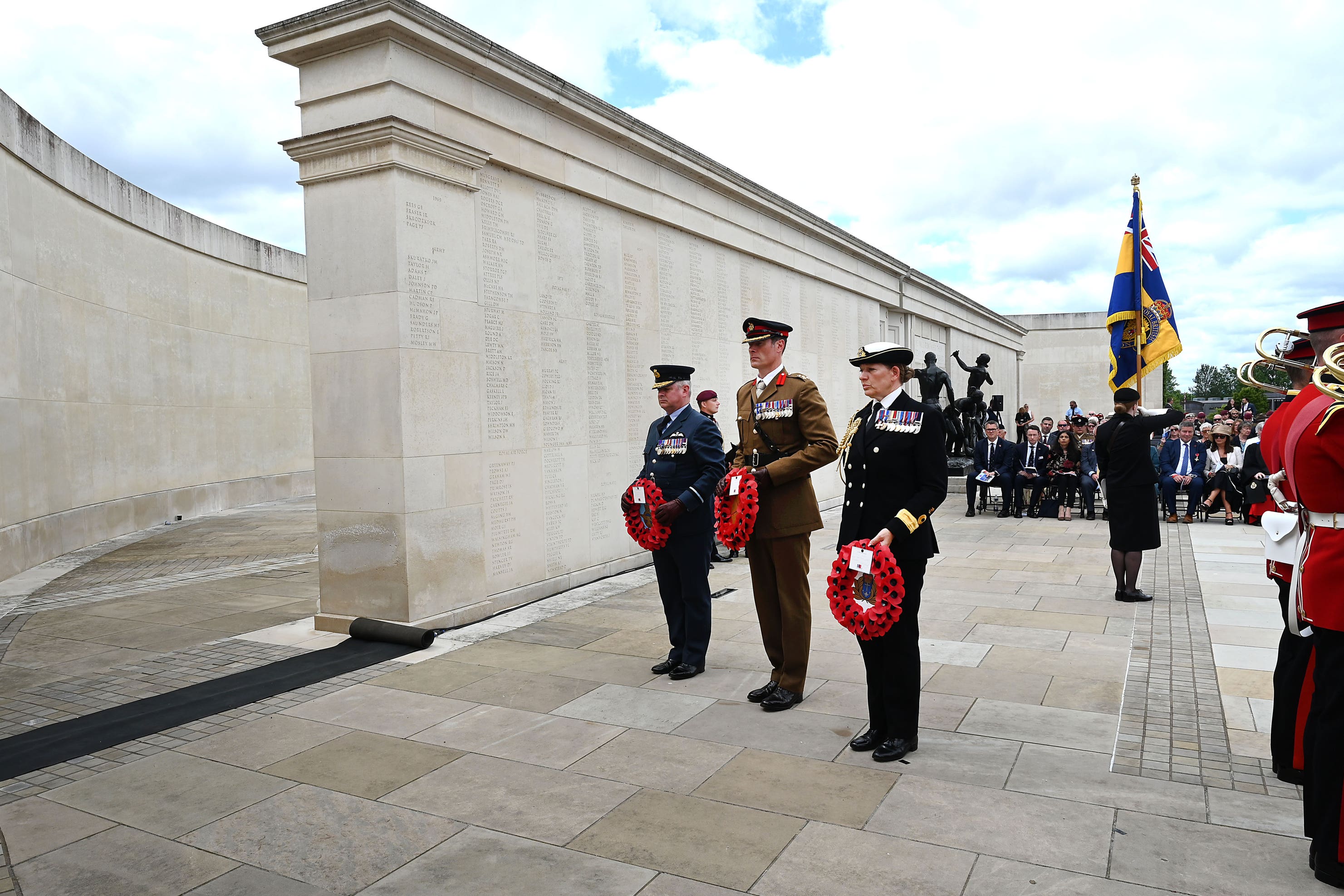 The service was to mark 25 years since the end of the conflict in Kosovo, which saw the deployment of the NATO-led international peacekeeping force (Mark Allan/RBL/PA)