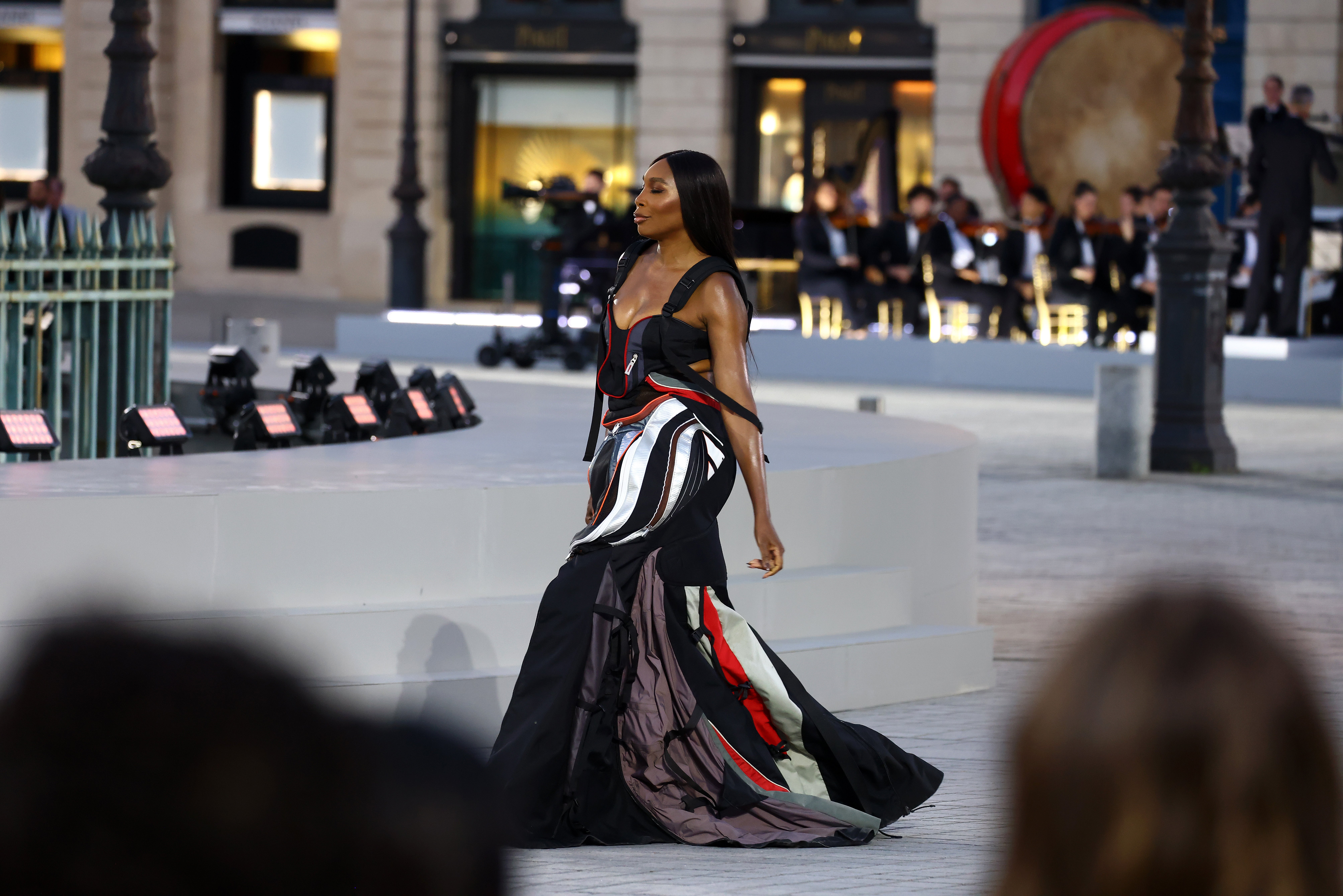 Venus Williams walks the runway during Vogue World: Paris