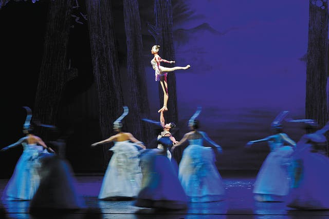 <p>Artists from Xi’an Acrobatic Troupe perform ‘Swan Lake: Acrobatic Ballet Drama’ at the Esplanade art centre in Singapore in July last year</p>