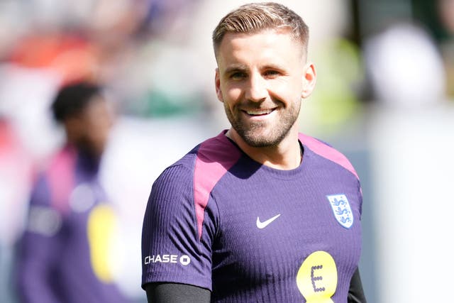 Luke Shaw has returned to training with England (Adam Davy/PA)