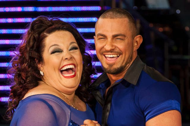 <p>Lisa Riley and Robin Windsor performed together in the Strictly Come Dancing Live Tour in 2013</p>
