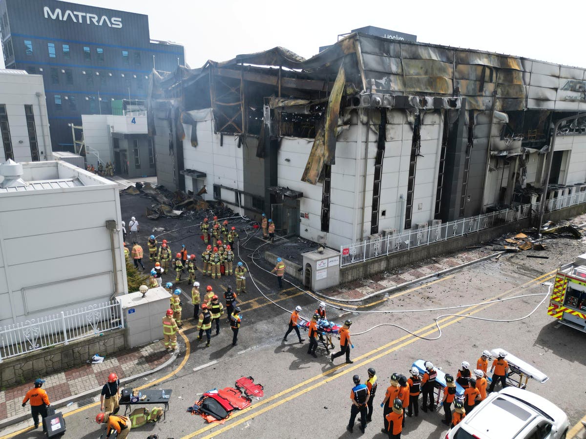 Explosion at South Korea battery factory kills at least 22 people