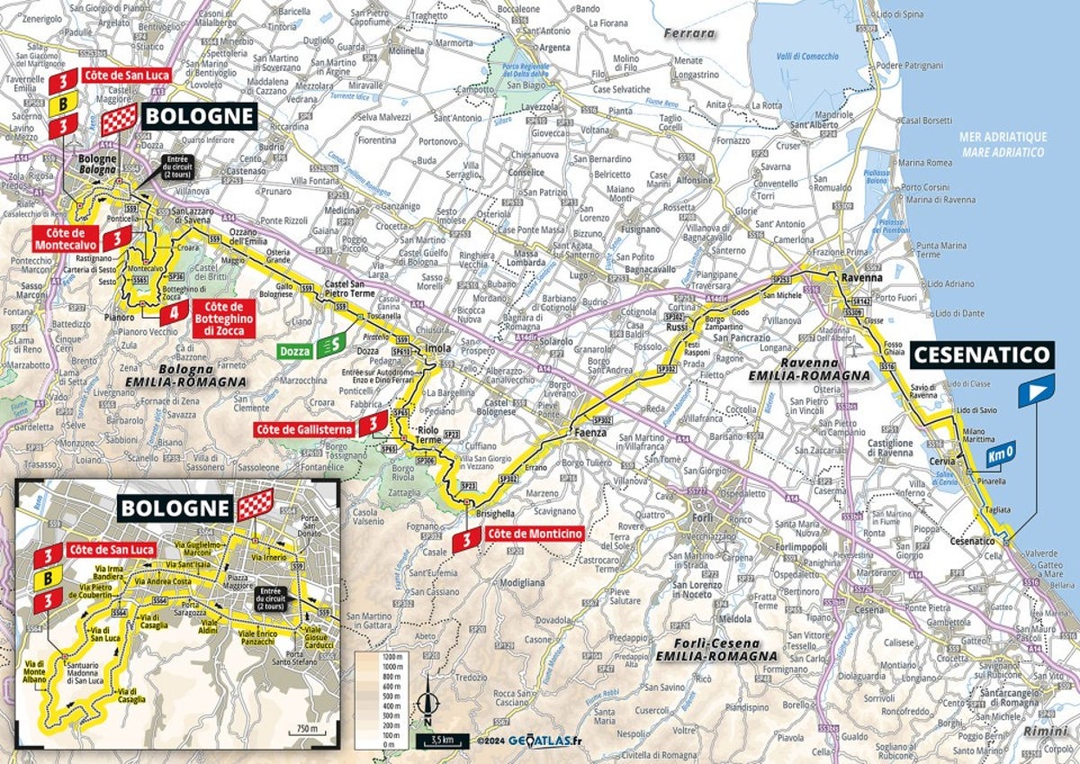 Tour de France 2024 stage 2 preview: Route map and profile of 199km route perfect for peloton’s puncheurs