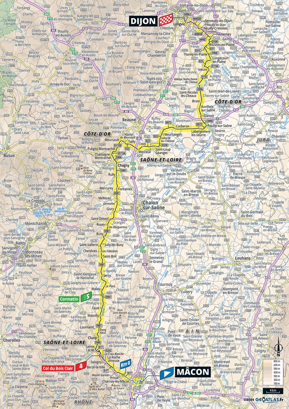Tour de France stage 6 preview: Route map and profile with sprinters set to shine in Burgundy wine country