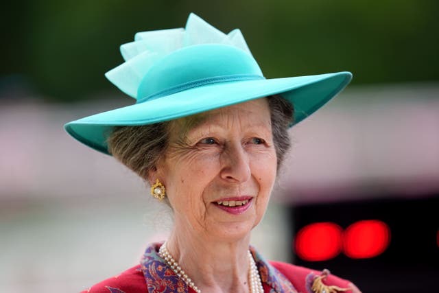 The Princess Royal is in hospital after suffering minor head injuries and concussion in an incident involving a horse on her Gatcombe Park estate (John Walton/PA)