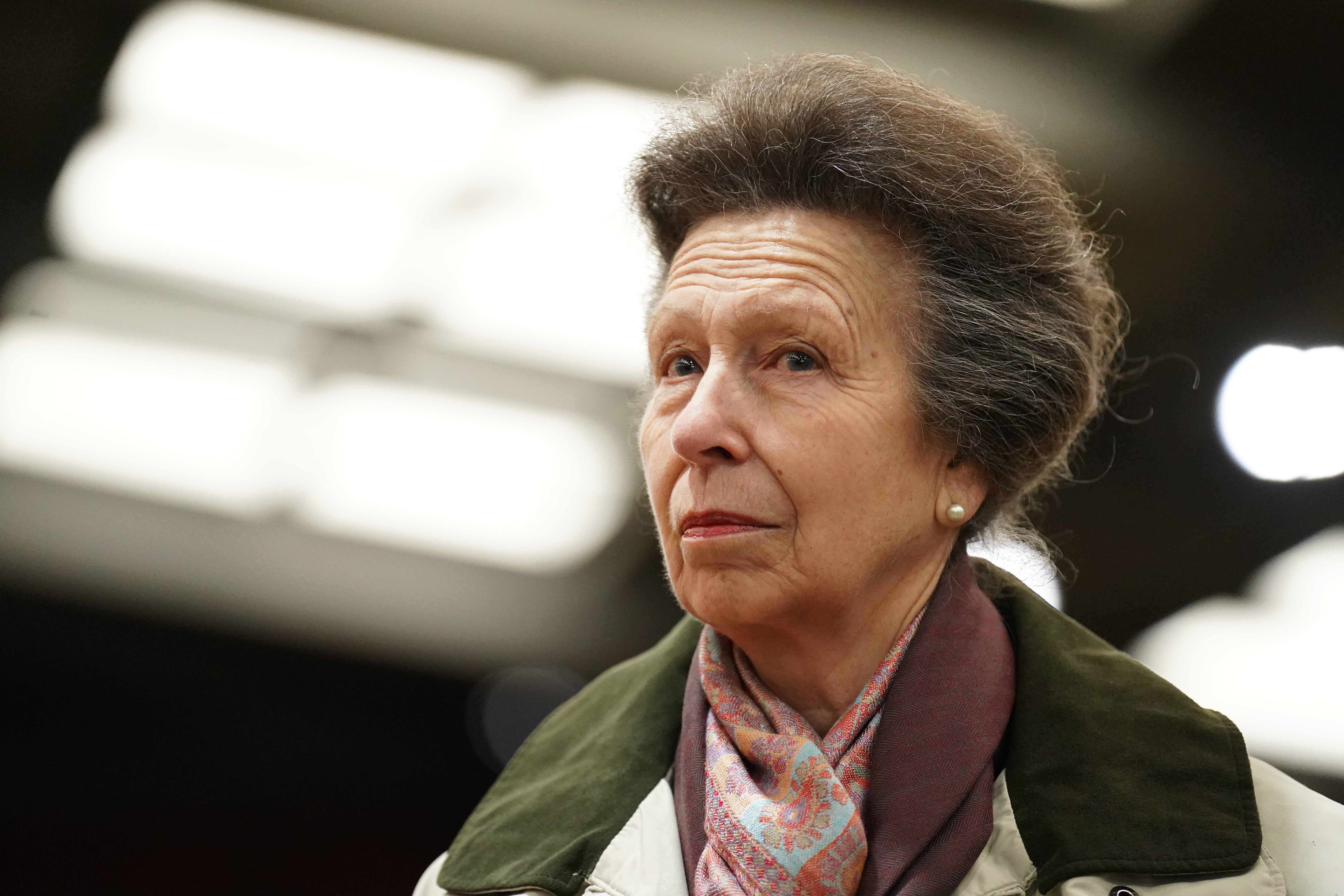 The incident took place on Sunday evening as the Princess Royal walked around her estate.