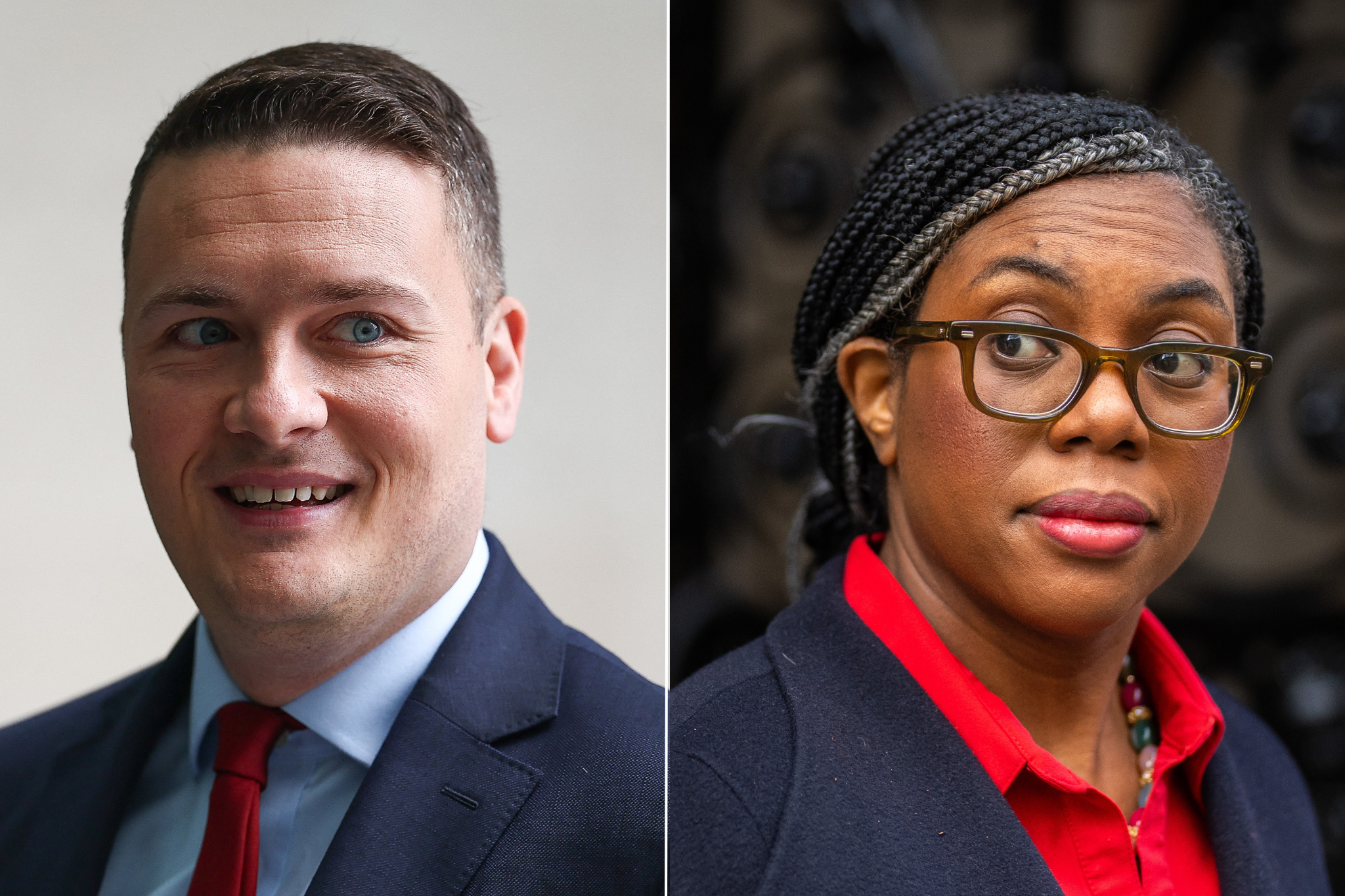 Shadow health secretary Wes Streeting and women and equalities minister Kemi Badenoch