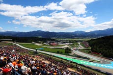 F1 grid: Starting positions for Austrian Grand Prix race