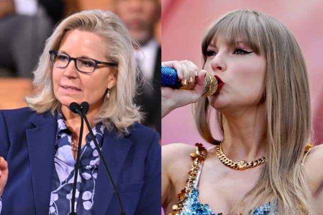 <p>Liz Cheney used a video from a Taylor Swift concert to troll Donald Trump over his crowd size </p>