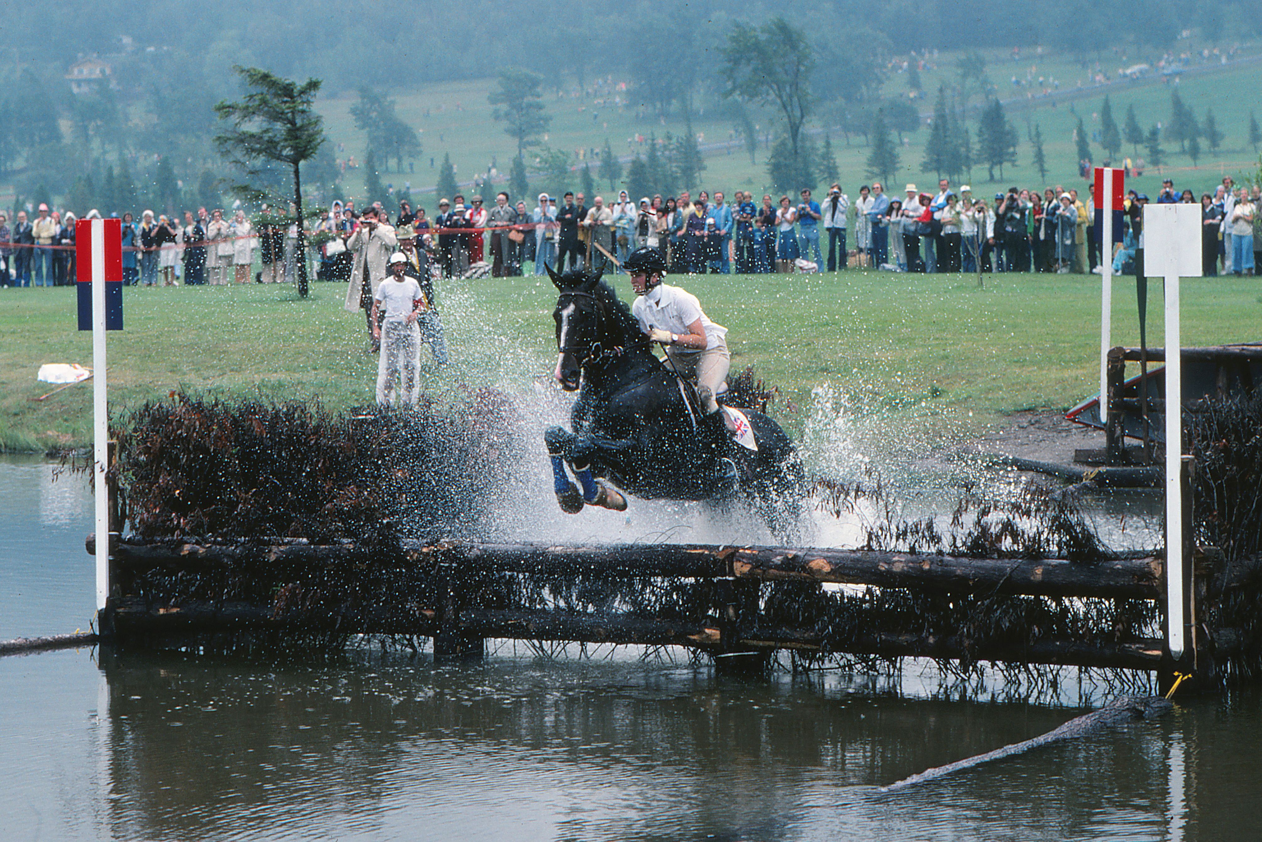 The princess finished 27th in the jumping section and 24th overall in equestrian events at the 1976 Montreal Olympics