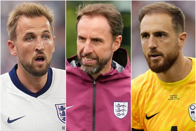 Harry Kane and Gareth Southgate will be hoping for an England win in Cologne while Slovenia goalkeeper Jan Oblak will be trying to ruin their night (Martin Rickett/PA/Adam Davy/PA/Nick Potts/PA)