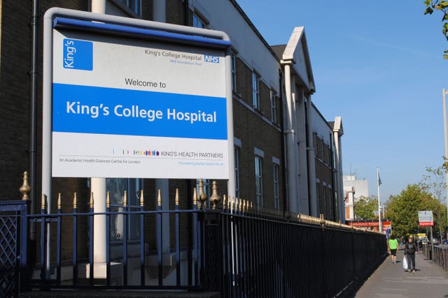 <p>King’s College Hospital was among the hospitals that had the vast majority of their non-emergency procedures cancelled </p>