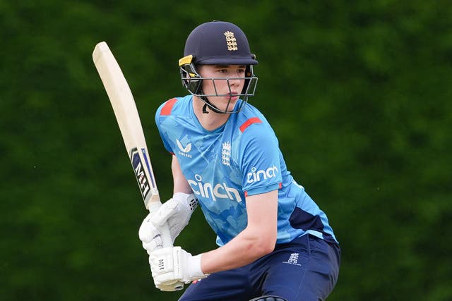 Rocky Flintoff starred with the bat for England Under-19s against a Young Lions Invitational XI (Joe Giddens/PA)
