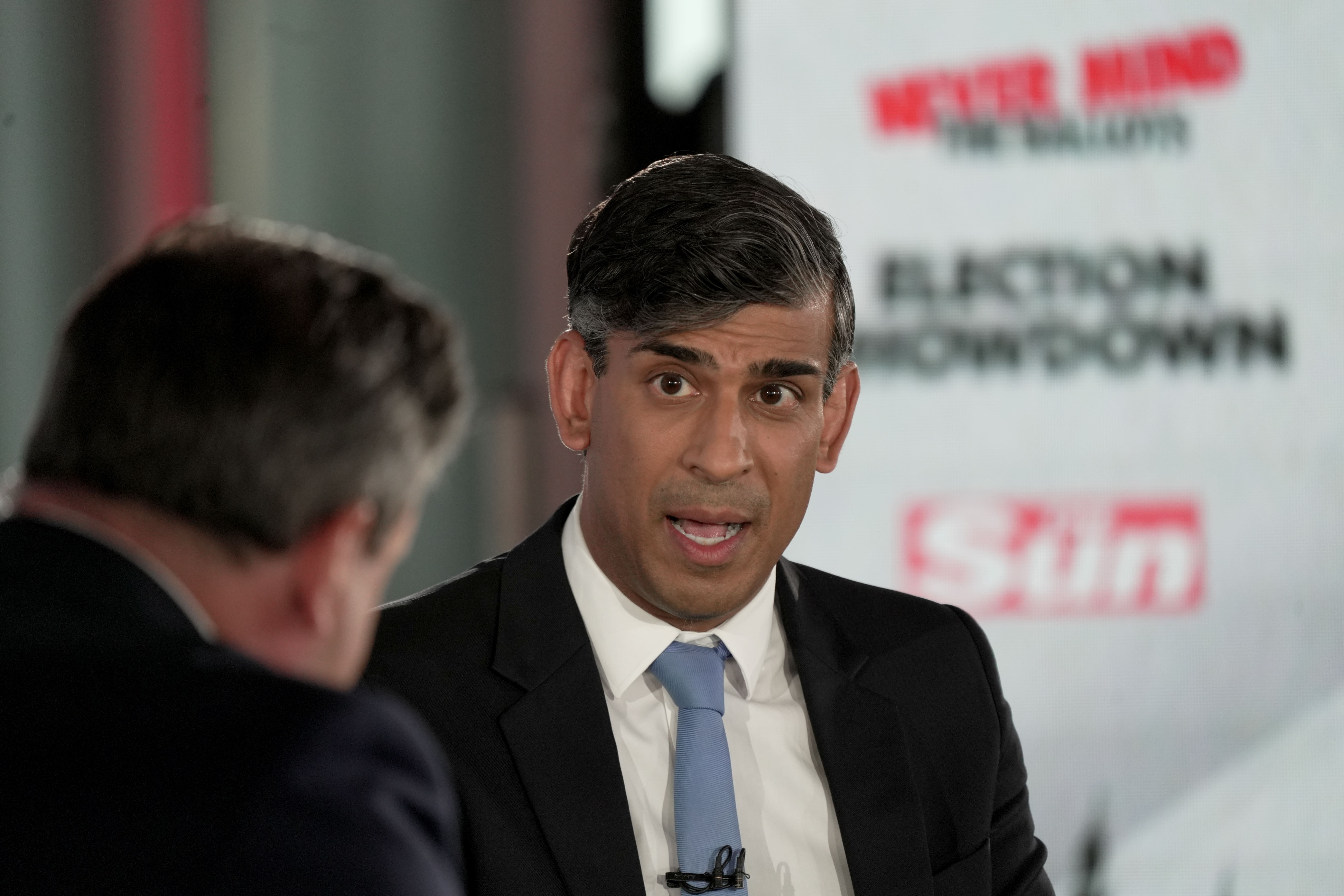 Rishi Sunak faced further questions about the gambling scandal as he appeared on The Sun’s Never Mind The Ballots show. (Dan Charity/The Sun)