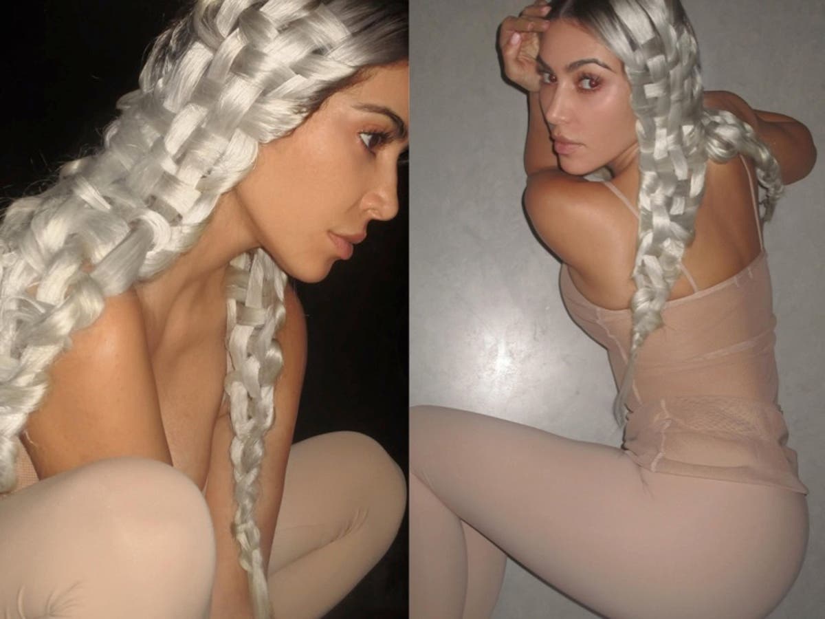 Kim Kardashian’s woven braids spark hilarious ‘Founding Father’ comparisons