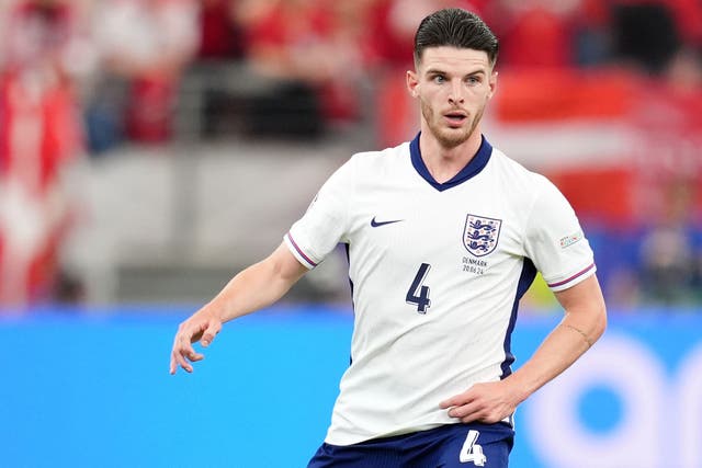 Declan Rice is not underestimating Slovenia (Adam Davy/PA)