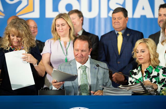 <p>Louisiana’s Republican Governor  Jeff Landry approved legislation requiring that the Ten Commandments be displayed in every public school classroom on June 19. Five days later, civil rights groups and parents of public school students sued to block the law. </p>