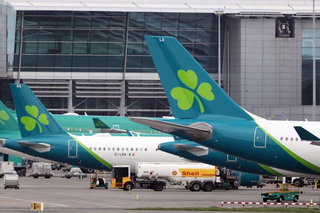 Aer Lingus pilots are seeking a pay increase of 24% (PA)