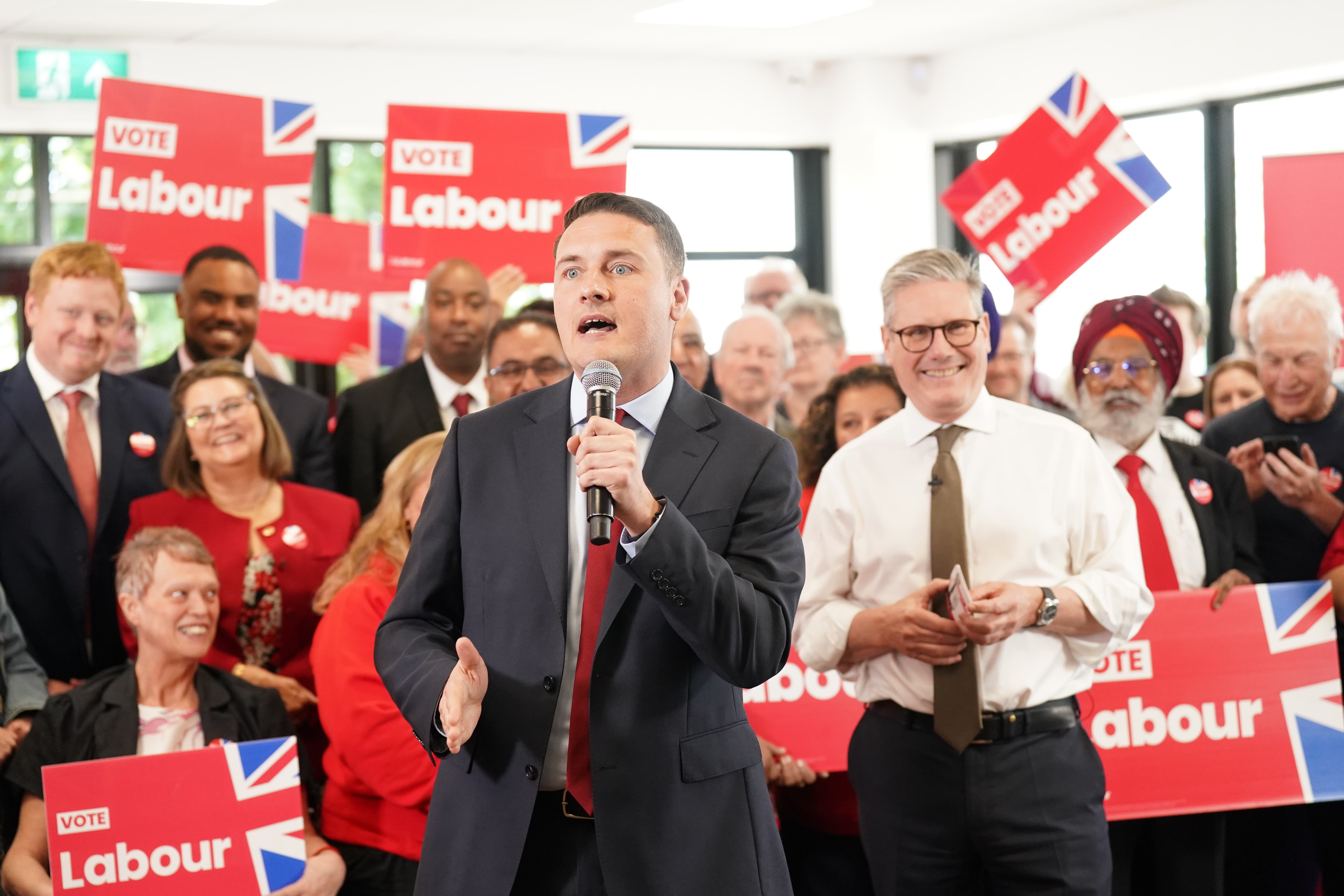 Shadow health secretary Wes Streeting said he considered using private healthcare during a recent health scare. (Stefan Rousseau/PA)