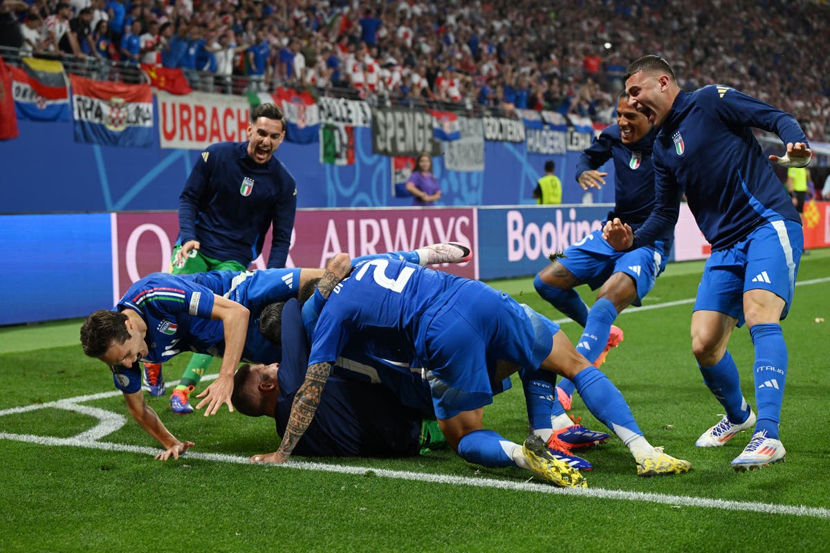 Croacia vs Italia en vivo: marcador y reacción cuando los azzurri lograron el empate en el último suspiro para llegar a los octavos de final de la Eurocopa 2024, además del último partido España-Albania.