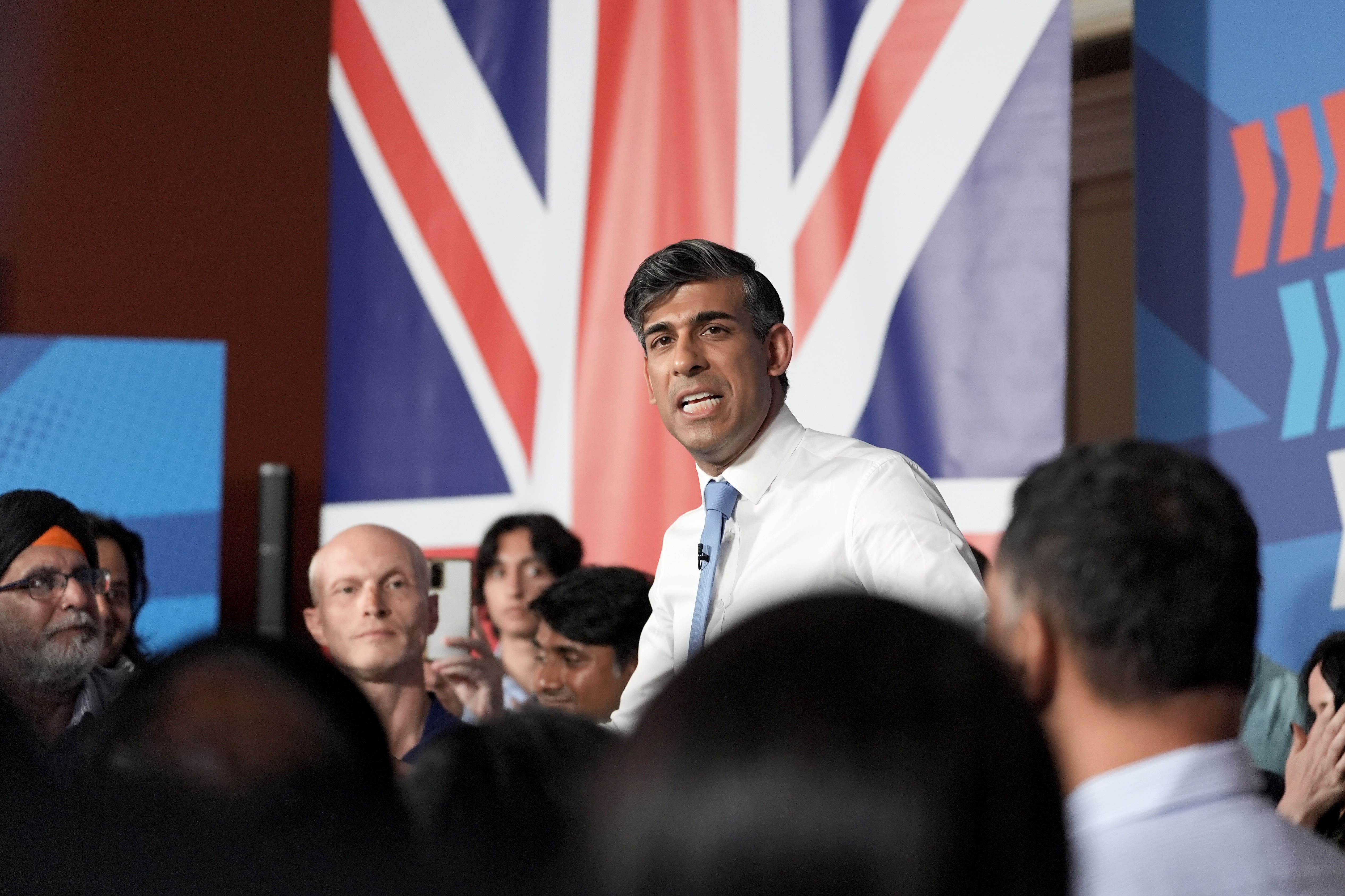 Rishi Sunak faces further pressure to suspend the Conservatives alleged to have placed bets on the date of the General Election (Stefan Rousseau/PA)