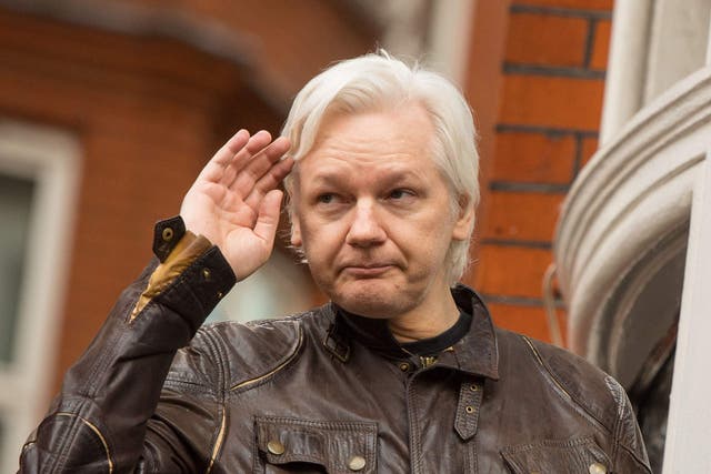 <p>Julian Assange has left Belmarsh Prison and flown out the UK, WikiLeaks said (PA)</p>