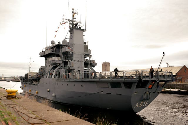 Ships taking part in Operation Sea Breeze have been docking in Glasgow (Jan K Valle/PA)