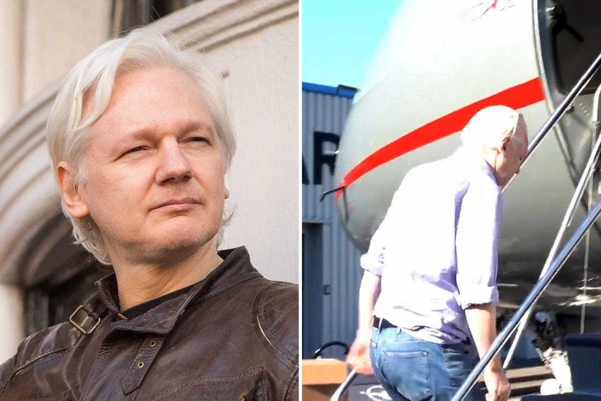 Julian Assange latest: WikiLeaks founder ‘free’ says wife as he boards flight after plea deal